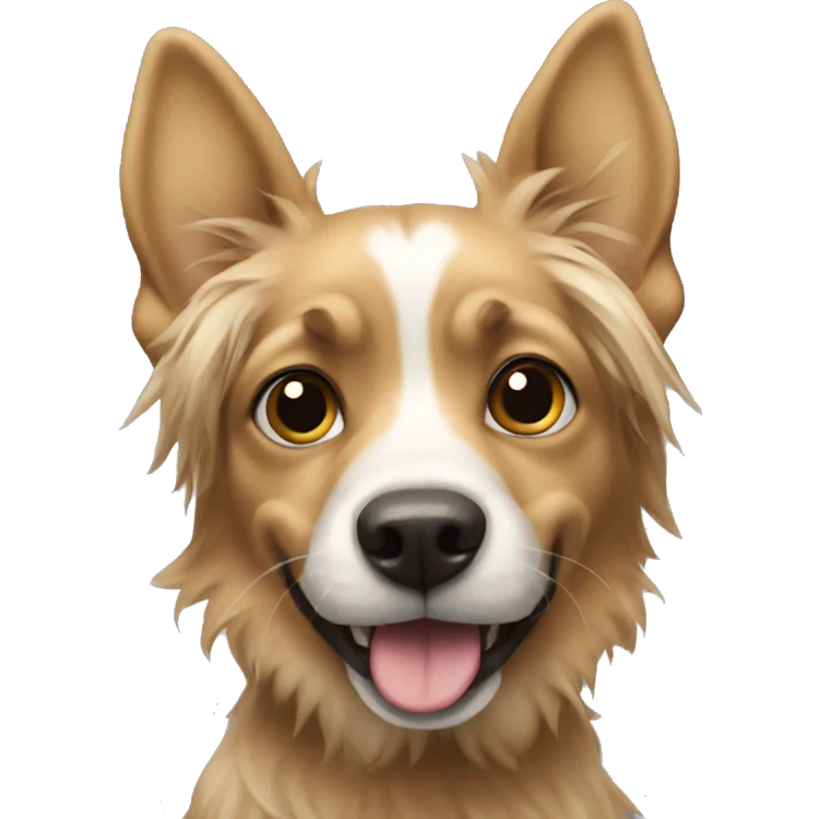 Silly dog emoji