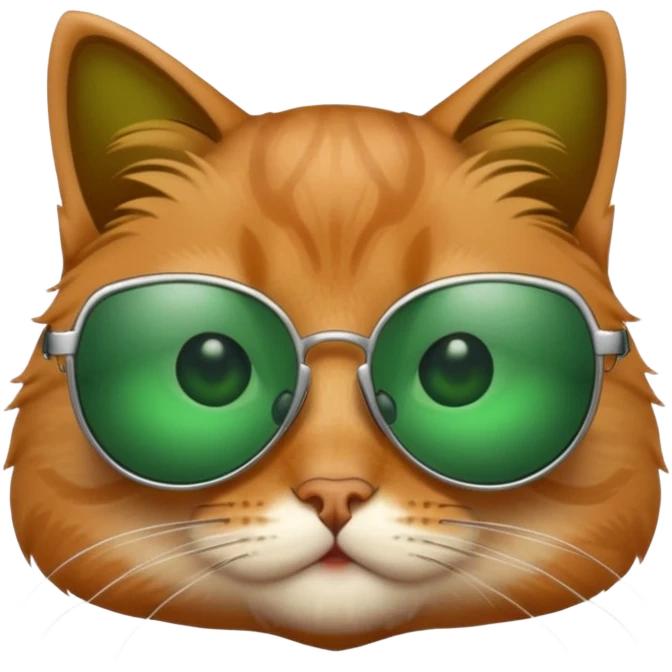Cat wearing sunglasses emoji
