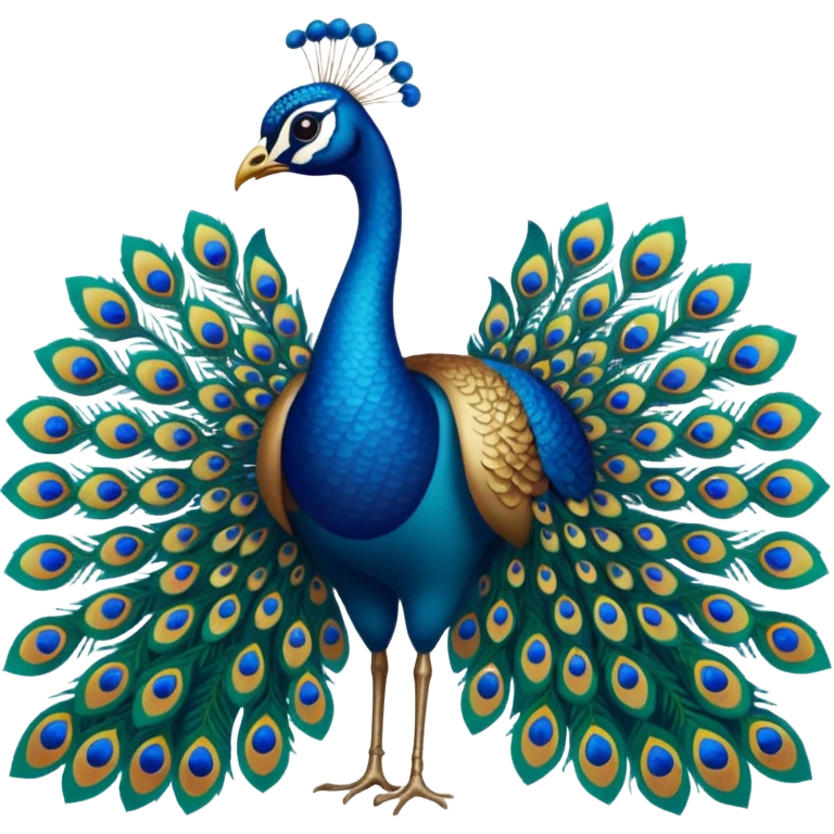 peacock print emoji