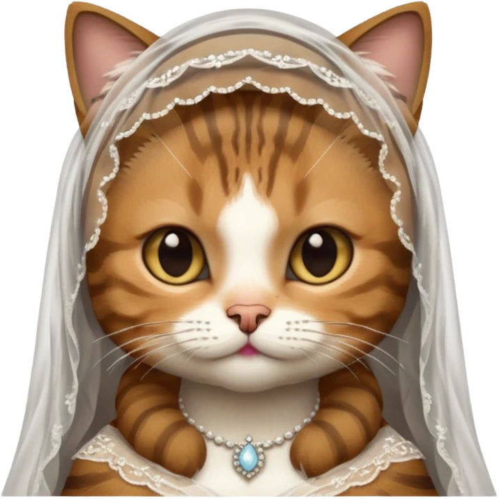 brown tabby cat brides emoji