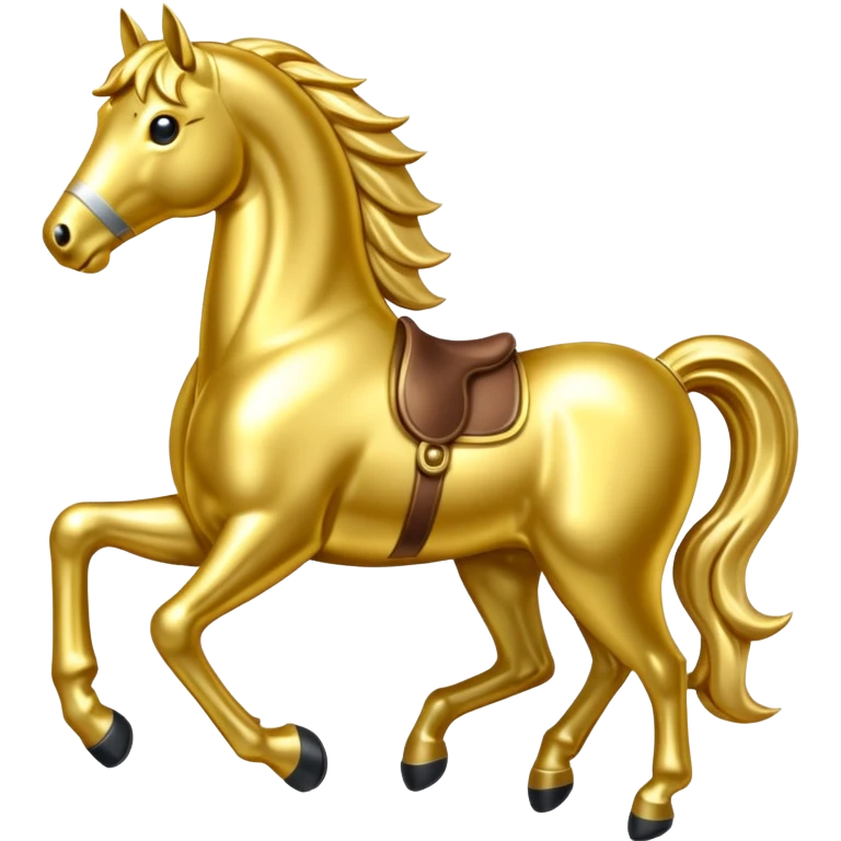 gold horse emoji