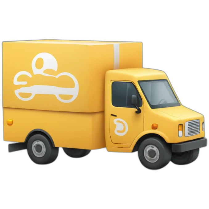 Delivery truck with Goodiebox written on the side emoji