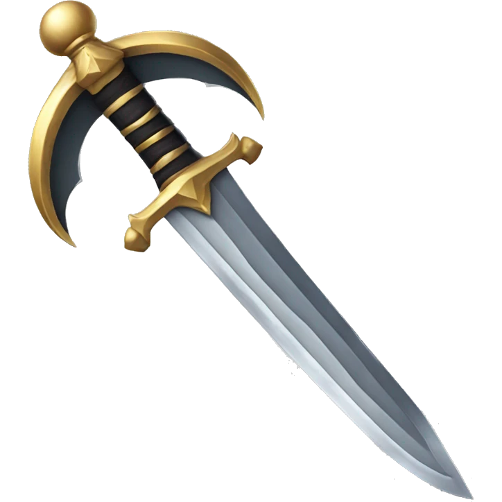 crescent moon sword emoji