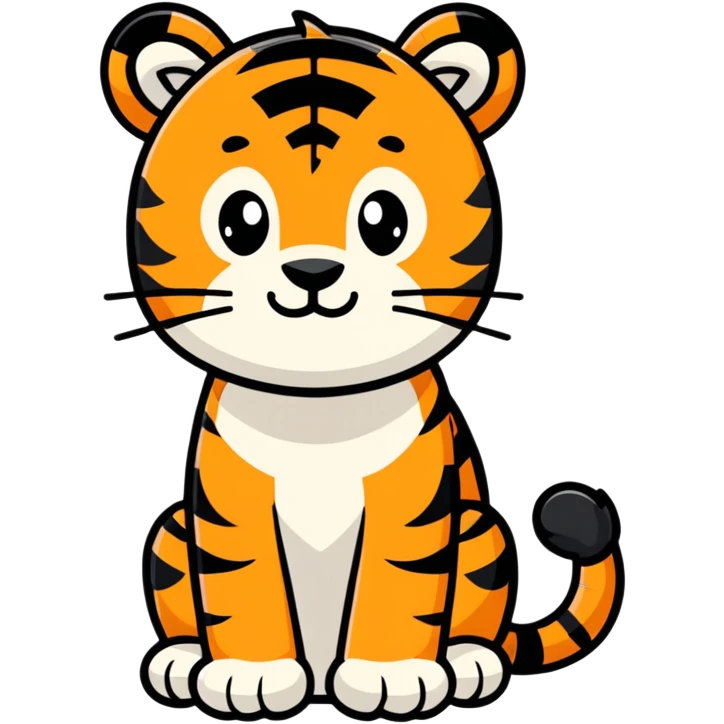 Tiger under my biceps emoji