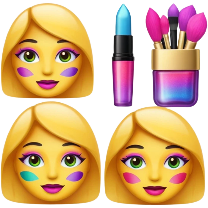 QUIERO QUE REALICES EMOJIS DE MAQUILLAJE OBJETOS emoji