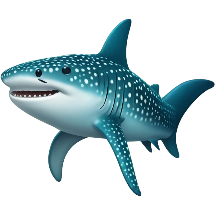 Mint whale shark  emoji