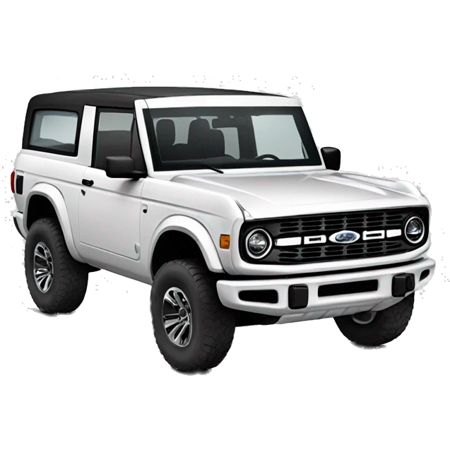 2023 white ford bronco emoji