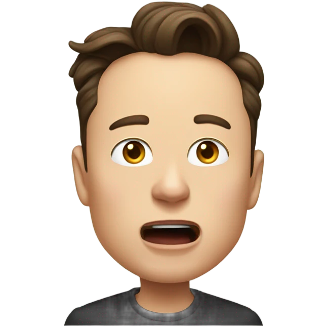 Elon musk mewing emoji