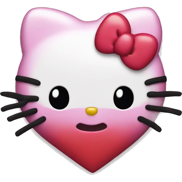 hello kitty heart emoji