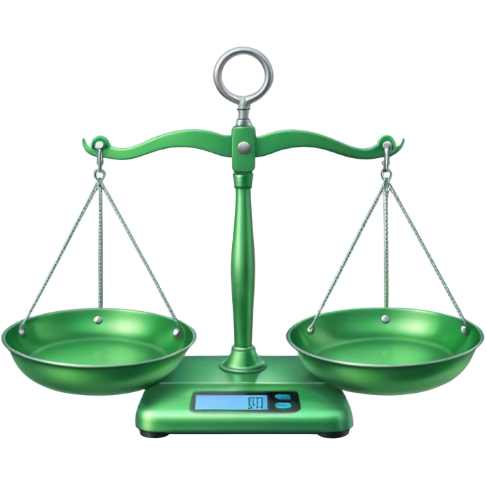 Scales with Green Pans emoji