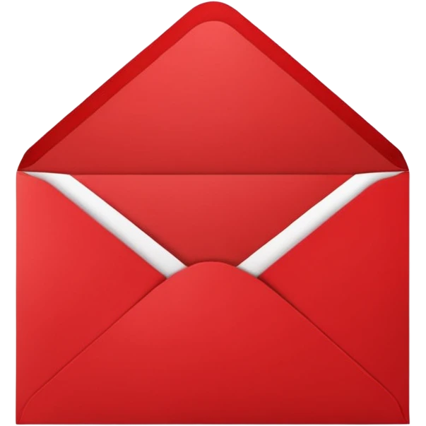 red greeting card with envelope emoji