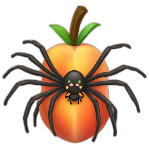peach-SPIDER emoji