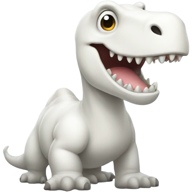 A white dinosaur  emoji