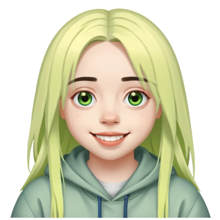 billie eilish smiling emoji