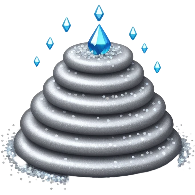 sweet glitter gray emoji