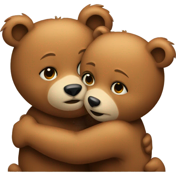 Bears hugging  emoji