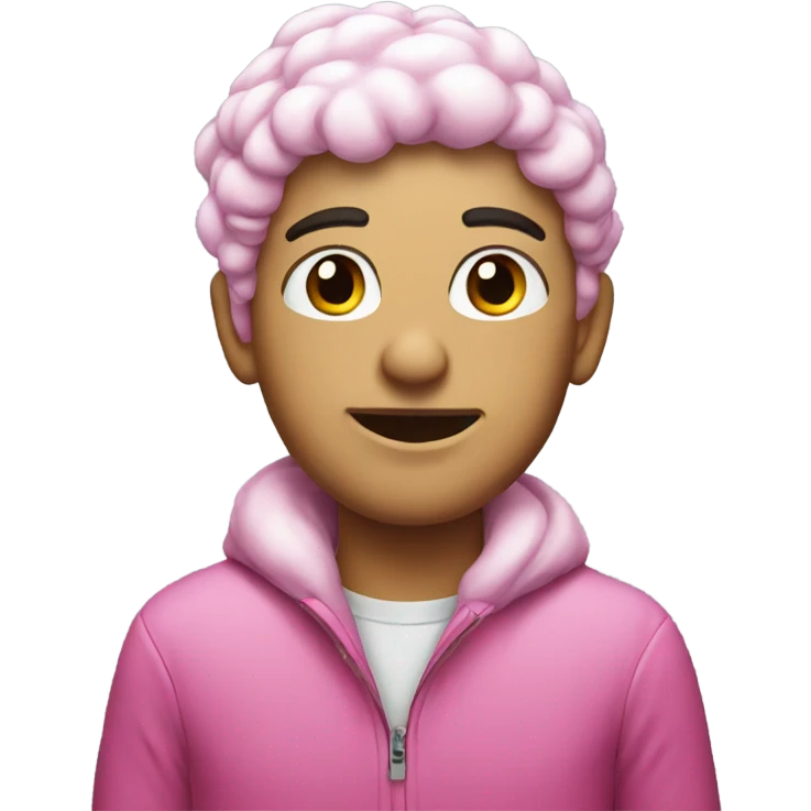 Pink snow emoji