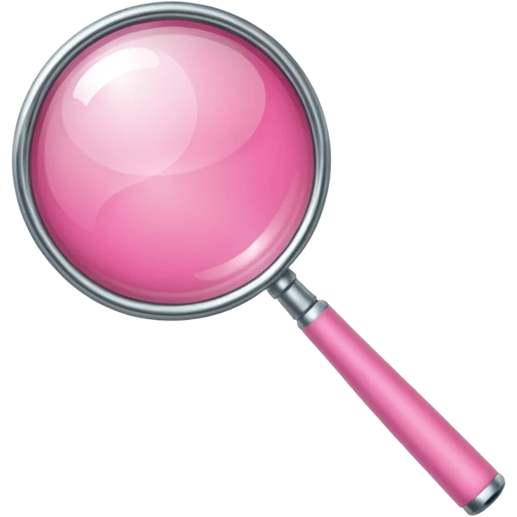 magnifying glas pink emoji