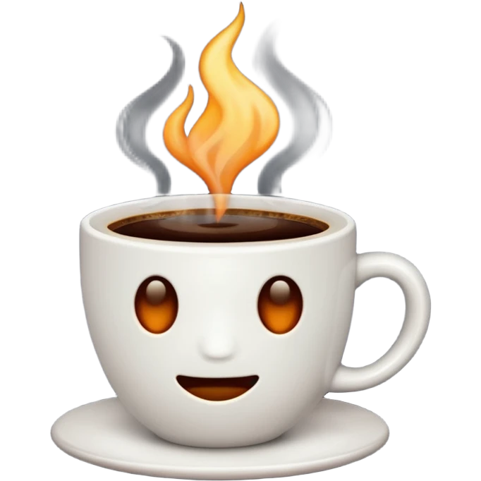 Winter coffee emoji