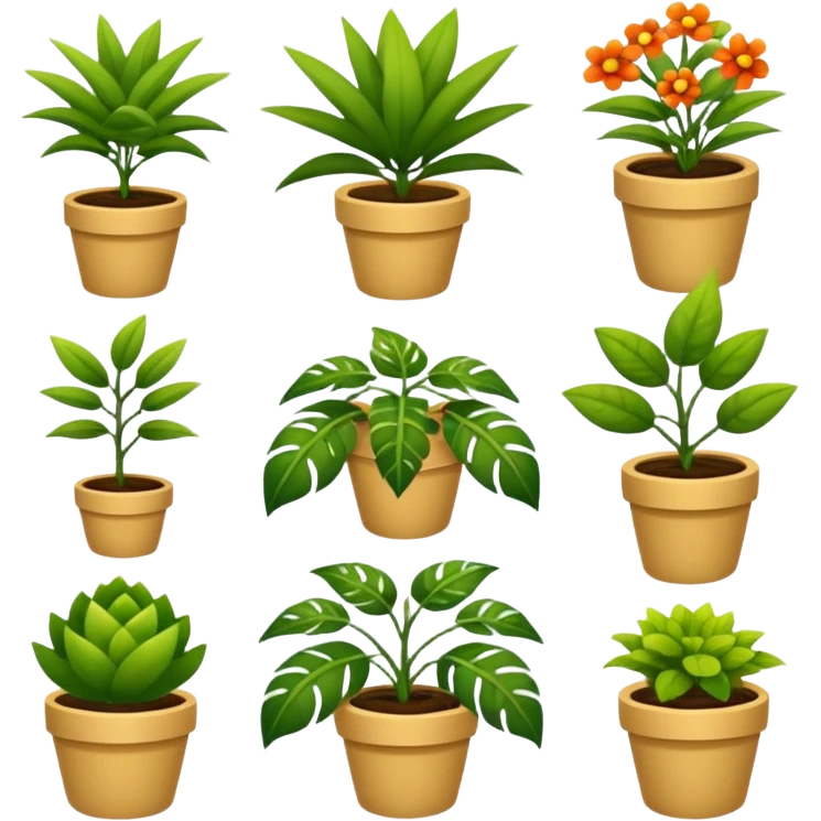plants cultures. Transparent background emoji