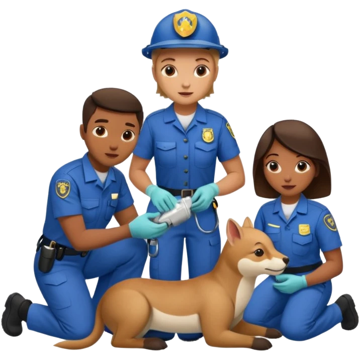 wildlife rescue workers emoji