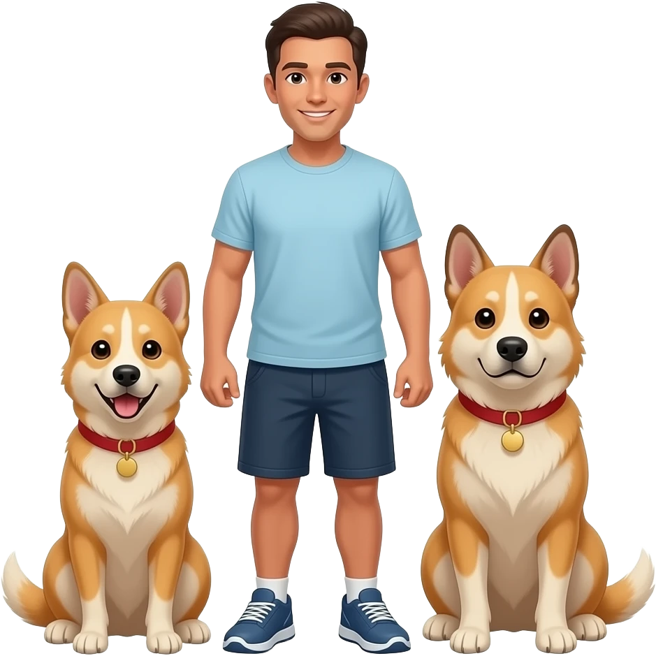 Me and my dog a team..us together ..two against the world emoji