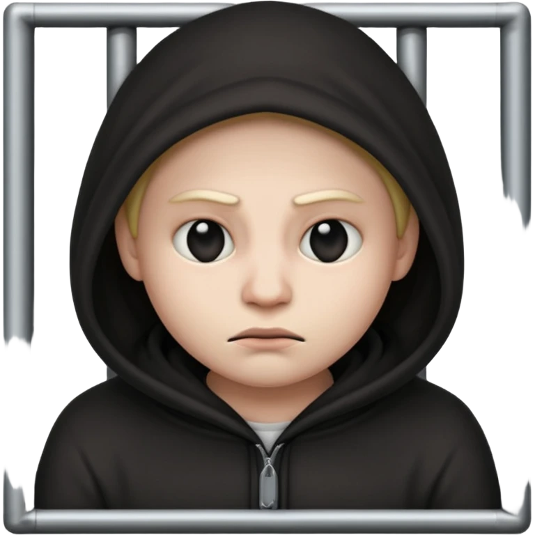 Создай эмодзи вора за решёткой emoji