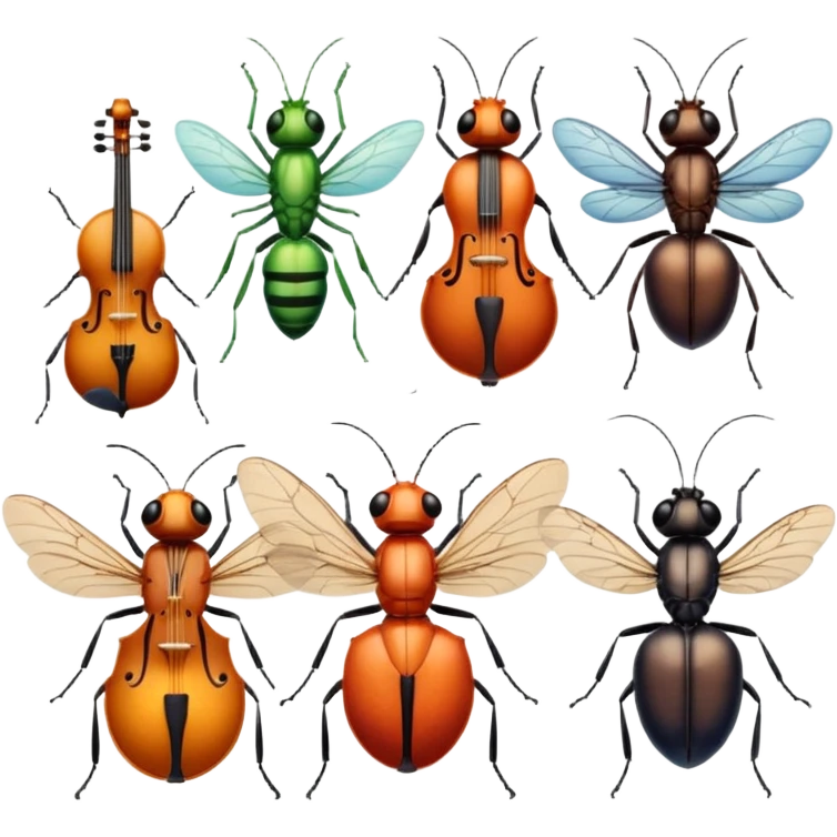 Musician Insects emoji