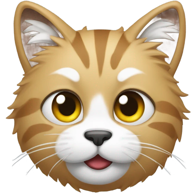 Cat with face pack emoji