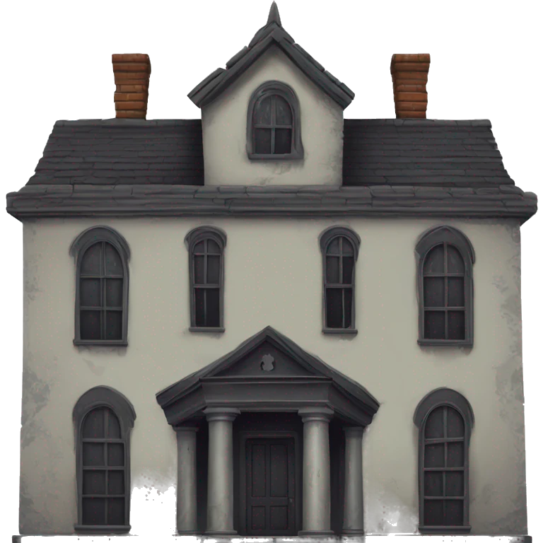 Nevermore Academy. Haunted Addams house. Dilapidated  emoji