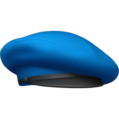 blue beret without human head emoji
