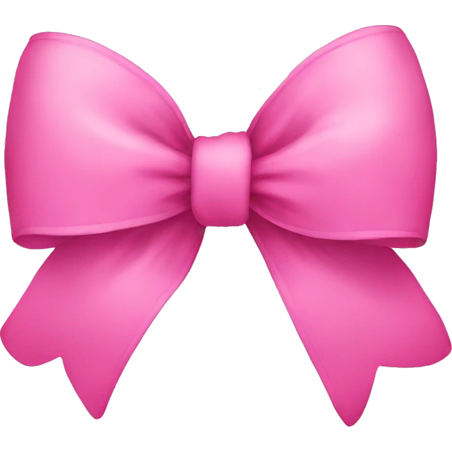 Pink bow emoji