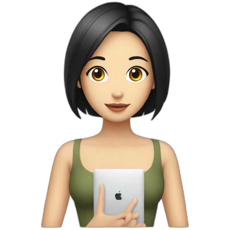 nico-robin-with-a-macbook emoji