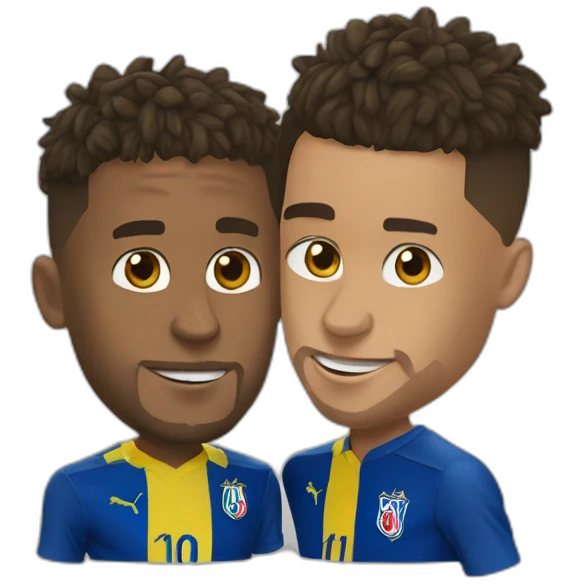 Neymar et mpabbe emoji