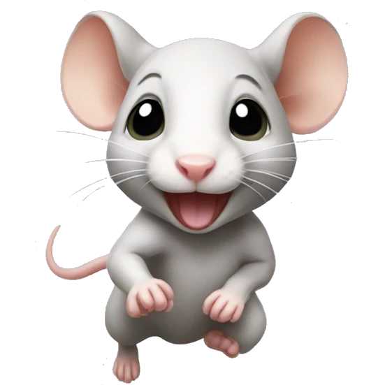 Baby rat running  emoji