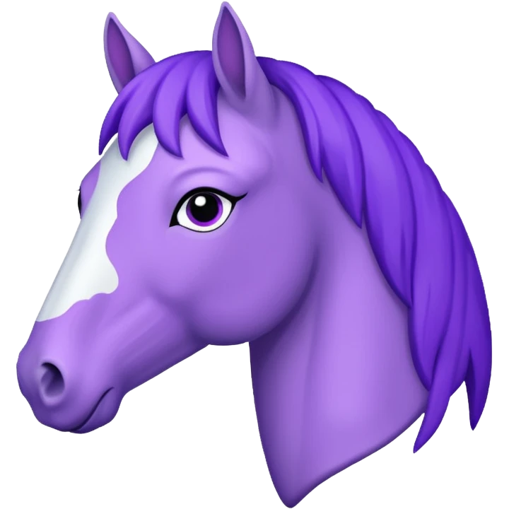 Purple horse wearing white sweater

 emoji