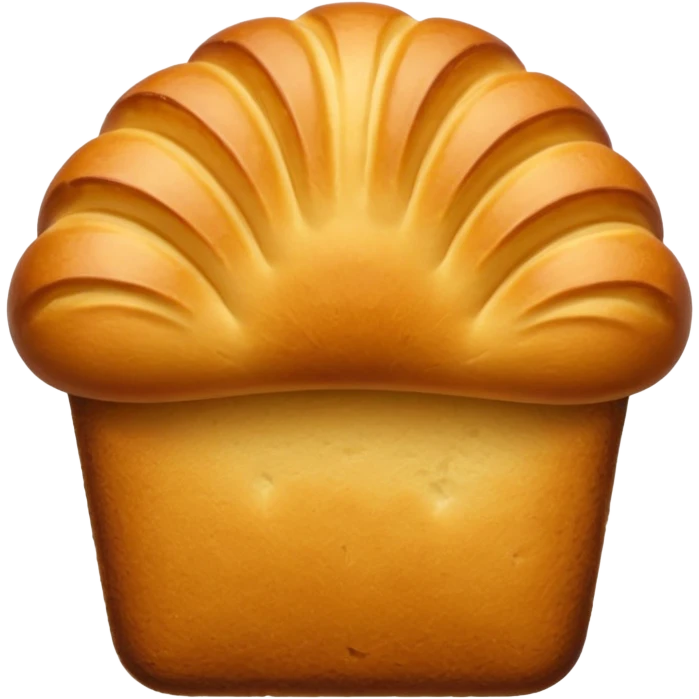 
Madeleine bread. without tail detail. long shape emoji