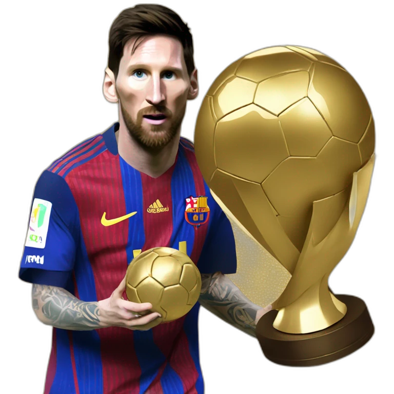messi robbing a ballond d'or emoji