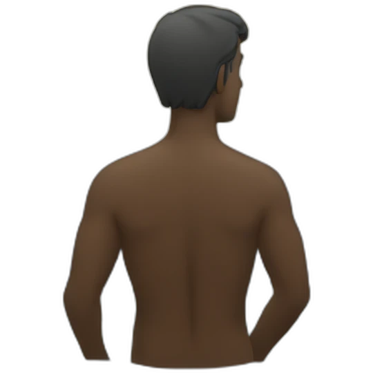 Man looking at sea emoji