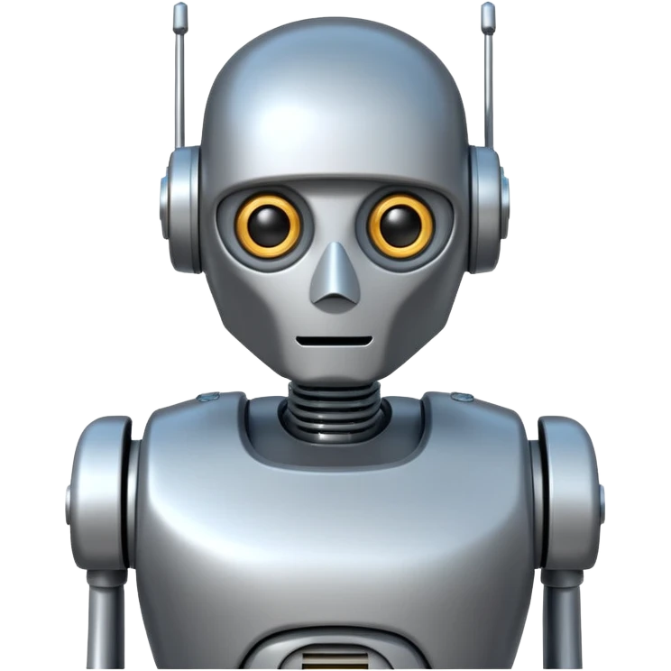 make a 67 made of the future of a robot emoji