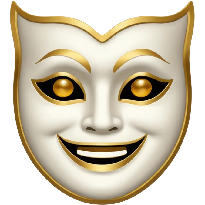 Theatre mask (smiling+tragedy) emoji