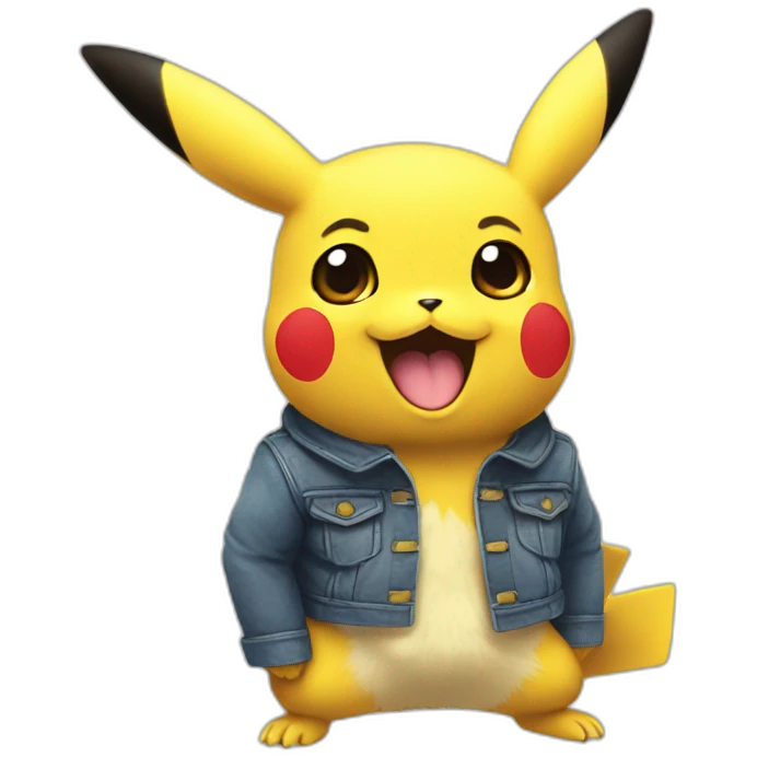 Pikachu avec évoli emoji