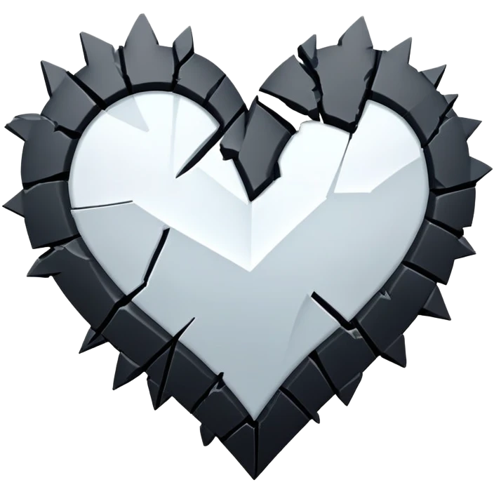 Broken black heart emoji