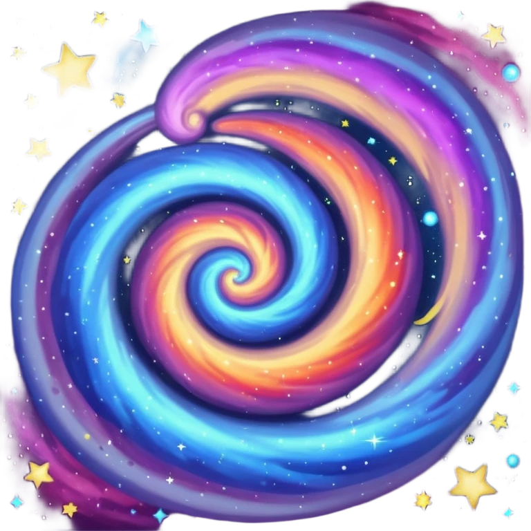 Galaxy with space around it emoji