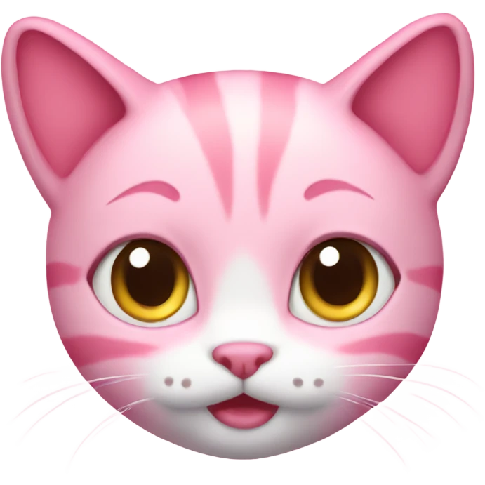 Cute pink cat emoji