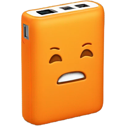 Powerbank orange  emoji