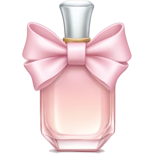 Light pale pink bow perfume bottle emoji