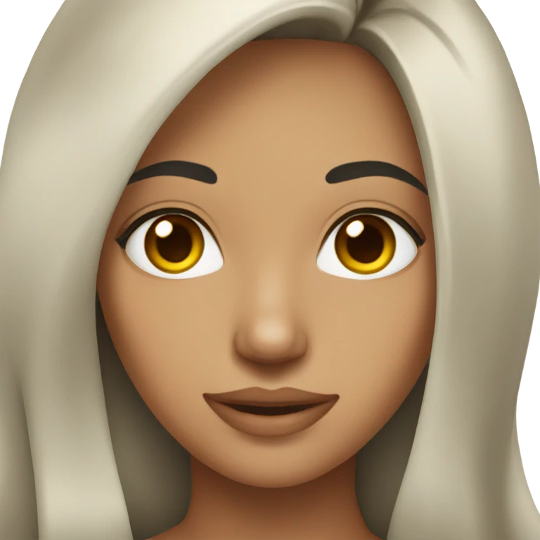 Hot girl with dark hair emoji