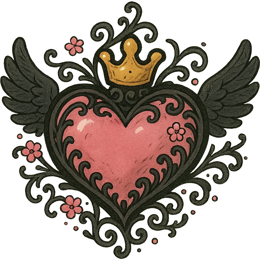 BLACKPINK-inspired object, black and pink colors, whimsical and detailed design emoji