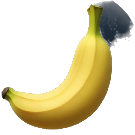 Banana with moon emoji
